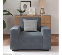 ""Autumn sale""élégant Chaise Canapé 1 position - Fauteuil de relaxation gris foncé 60 cm velours Home431252