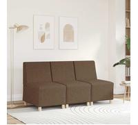 ""Autumn sale""élégant Chaise Canapé 1 position - Fauteuil de relaxation sans accoudoirs marron 55 cm tissu Home203841