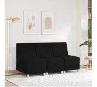 ""Autumn sale""élégant Chaise Canapé 1 position - Fauteuil de relaxation sans accoudoirs noir 55 cm tissu Home138245