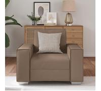 ""Autumn sale""élégant Fauteuil de relaxation LEMON, 1 position - Cappuccino 59 cm en simili cuir Home668231