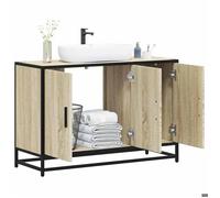""Autumn sale""Meuble pour Vasque à Poser/Meuble WC - Armoire de lavabo de salle de bain chêne sonoma 90x33x60 cm 2025558909