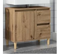 ""Autumn sale""Meuble pour Vasque à Poser/Meuble WC - Armoire lavabo chêne artisanal 65x33x60 cm ,Bois d'ingénierie 2025695331