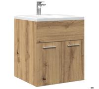 ""Autumn sale""Meuble pour Vasque à Poser/Meuble WC - Armoire lavabo de salle de bain chêne artisanal,bois ingénierie 2025468297