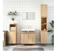 ""Autumn sale""Support/Meuble WC - Grand espace - Armoire de bain chêne sonoma 58x33x60 cm ,Bois d'ingénierie 2025439157