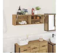 ""Autumn sale""Support/Meuble WC - Grand espace - Armoire murale de bain chêne artisanal ,Bois d'ingénierie 2025684298