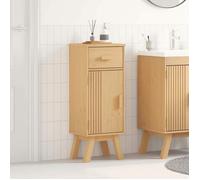 ""Autumn sale""Support/Meuble WC - Grand espace,Cabinet de salle de bain avec étagère Marron 35 x 30 x 90 cm 202581711
