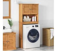 ""Autumn sale""Support/Meuble WC - Grand espace,Cabinet pour lave - linge VIGO marron miel 72,5 x 27 x 161 cm 2025848120