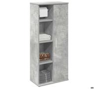 ""Autumn sale""Support/Meuble WC - Grand espace - Meuble de salle de bain avec porte - rouleau gris béton 2025633594