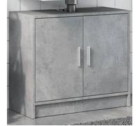 ""Autumn sale""Support Vasque/Meuble bas WC - Armoire d'évier gris béton 63x29x55 cm ,Bois d'ingénierie 2025991050
