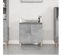 ""Autumn sale""Support Vasque/Meuble bas WC - Meuble d'évier gris béton 58x33x60 cm ,Bois d'ingénierie 2025561004