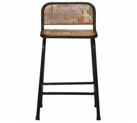 ""Autumn sale"" Tabourets de bar (Set de 2) 46x35 5x70cm bois massif récupération - confort optimal - Contemporain - 46x35.5x70 cm
