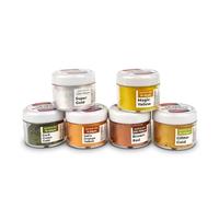 AUTUMN SET - 6 pigments d'automne colorants naturels effet automne, poudre colorante pour savon, slime, résine époxy, bougies et autres matériaux.