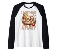 Autumn Sleeping Dog for Fall I Dont Give A Fluff Pomeranian Manche Raglan