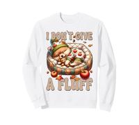 Autumn Sleeping Dog for Fall I Dont Give A Fluff Pomeranian Sweatshirt