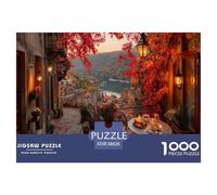 Autumn Street Scenery Puzzles 1000 Pièces Cadeau Unique Jeu Éducatif Challenge Toy À De Qualité Supérieure Peinture Art pour Adultes Et Enfants 38x26cm/1000pcs