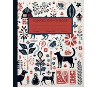 Autumn Stroll: Two Pups in a Golden Forest | Composition Notebook College Ruled, Writing Journal for School, College, Work, School Supplies, Size 7.5”x9.25” Inches, 120 Pages