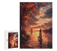 Autumn Sunset Walk Puzzle 1000 Pièces Educa Jouet en Bois Cadeau Unique Décoration Intérieure Jeu Éducatif Challenge Toy Adultes Et Enfants À Partir De 14 Ans 300 PCS