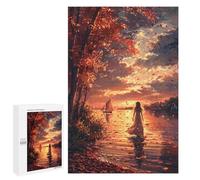 Autumn Sunset Walk Puzzle 1000 Pièces Educa Jouet en Bois Cadeau Unique Décoration Intérieure Jeu Éducatif Challenge Toy Adultes Et Enfants À Partir De 14 Ans 1000 PCS