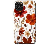 Autumn Wildflower Botanical Burnt Orange Fall Style Look Coque pour iPhone 11 Pro Max