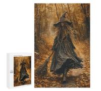 Autumn Witch in Forest Puzzle 1000 Pièces Educa Jouet en Bois Cadeau Unique Décoration Intérieure Jeu Éducatif Challenge Toy Adultes Et Enfants À Partir De 14 Ans 1000 PCS