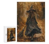 Autumn Witch in Forest Puzzle 1000 Pièces Educa Jouet en Bois Cadeau Unique Décoration Intérieure Jeu Éducatif Challenge Toy Adultes Et Enfants À Partir De 14 Ans 300 PCS