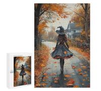 Autumn Witch Walk-1 Puzzle 1000 Pièces Educa Jouet en Bois Cadeau Unique Décoration Intérieure Jeu Éducatif Challenge Toy Adultes Et Enfants À Partir De 14 Ans 1000 PCS
