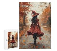 Autumn Witch Walk Puzzle 1000 Pièces Educa Jouet en Bois Cadeau Unique Décoration Intérieure Jeu Éducatif Challenge Toy Adultes Et Enfants À Partir De 14 Ans 1000 PCS
