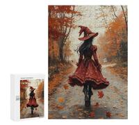 Autumn Witch Walk Puzzle 300 Pièces Educa Jouet en Bois Cadeau Unique Décoration Intérieure Jeu Éducatif Challenge Toy Adultes Et Enfants À Partir De 14 Ans 300 PCS