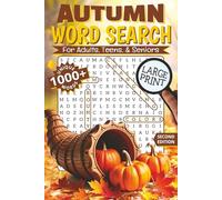 Autumn Word Search for Adults: Large Print Puzzle Book with a Fall theme. Find over 1000 unique words in 52 themed puzzles. Fun-Facts with each puzzle!