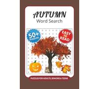 Autumn Word Search Puzzle Book: 50+ Word Searches with Easy to Read Print about Autumn, Halloween, Fall Themes and More I 6x9 inches, 110 pages I Great Gift for fall birthdays and Thanksgiving baskets