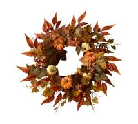 Autumn Wreath | Artificial Halloween Decoration Harvest Garland