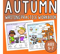 Autumn Writing Practice Workbook: English Fall Labelling Practice Writing & Colouring Book for Ages 5-7
