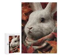 Autumnal Bunny Portrait-1 Puzzle 300 Pièces Educa Jouet en Bois Cadeau Unique Décoration Intérieure Jeu Éducatif Challenge Toy Adultes Et Enfants À Partir De 14 Ans 300 PCS