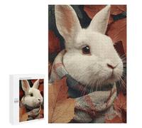 Autumnal Bunny Portrait Puzzle 1000 Pièces Educa Jouet en Bois Cadeau Unique Décoration Intérieure Jeu Éducatif Challenge Toy Adultes Et Enfants À Partir De 14 Ans 1000 PCS