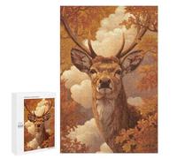 Autumnal Deer Portrait-1 Puzzle 1000 Pièces Educa Jouet en Bois Cadeau Unique Décoration Intérieure Jeu Éducatif Challenge Toy Adultes Et Enfants À Partir De 14 Ans 1000 PCS