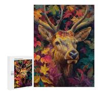 Autumnal Deer Portrait-2 Puzzle 1000 Pièces Educa Jouet en Bois Cadeau Unique Décoration Intérieure Jeu Éducatif Challenge Toy Adultes Et Enfants À Partir De 14 Ans 500 PCS