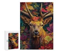 Autumnal Deer Portrait-4 Puzzle 1000 Pièces Educa Jouet en Bois Cadeau Unique Décoration Intérieure Jeu Éducatif Challenge Toy Adultes Et Enfants À Partir De 14 Ans 300 PCS
