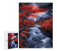 Autumnal Mountain Stream Puzzle 1000 Pièces Educa Jouet en Bois Cadeau Unique Décoration Intérieure Jeu Éducatif Challenge Toy Adultes Et Enfants À Partir De 14 Ans 500 PCS