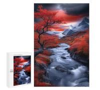 Autumnal Mountain Stream Puzzle 1000 Pièces Educa Jouet en Bois Cadeau Unique Décoration Intérieure Jeu Éducatif Challenge Toy Adultes Et Enfants À Partir De 14 Ans 1000 PCS