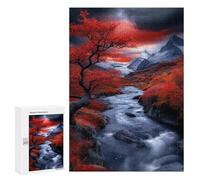 Autumnal Mountain Stream Puzzle 1000 Pièces Educa Jouet en Bois Cadeau Unique Décoration Intérieure Jeu Éducatif Challenge Toy Adultes Et Enfants À Partir De 14 Ans 300 PCS