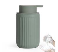 Autumnlife Distributeur de Savon Mousse 350 ML Vert Mat - Rechargeable, Grande Pompe, en céramique pour Cuisine et Salle de Bain