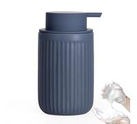 Autumnlife Distributeur de Savon Mousse - Bleu Mat - 350 ML - en céramique - avec tête de Pompe à Mousse - Rechargeable - pour Cuisine, Salle de Bain