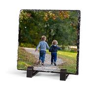 AUTUMNMUSIC Ardoise Cadre Photo Roche Cadres personnaliser photo en Lot de à Poser sur Table 20x20cm