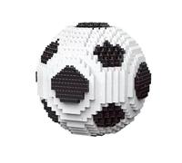 Auveach Puzzle 3D Ballon de Football Briques Modèle de Construire pour Adultes Adolescents Cadeau pour les fans Milan et Inter Fai-da-Te (Microblocs)