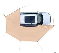 Auvent 270 Degrés 6,08x2,10 m pour Véhicule-Duoku-Abri Latéral Rétractable Imperméable et Résistant aux UV50+, Adapté aux SUV