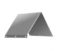 Auvent anti-poussière de 132 x 228 cm pour les aires de jeux extérieures, pour fournir une protection contre les intempéries pendant que les enfants profitent de leur temps (gris 190T)