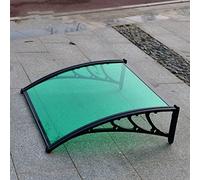 Auvent arqué vert pour terrasse, auvent d'extérieur imperméable pour porte d'entrée, balcon, café et vitrine, pare-soleil durable pour une protection par tous les temps