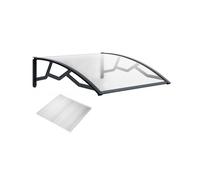 Auvent - ART PLAST - PE100120T - Polycarbonate alvéolé 4 mm - Transparent - Bras polypropylène recyclé