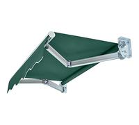 Auvent articulé 200 x 150 cm, étanche, support mural, protection UV, angle réglable, manuel rétractable, auvent en aluminium pour auvent extérieur