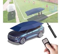 Auvent automatique pour abri de voiture et parapluie d'extérieur - Pliable, mobile avec télécommande et batterie - Support extérieur et housse de voiture automatique